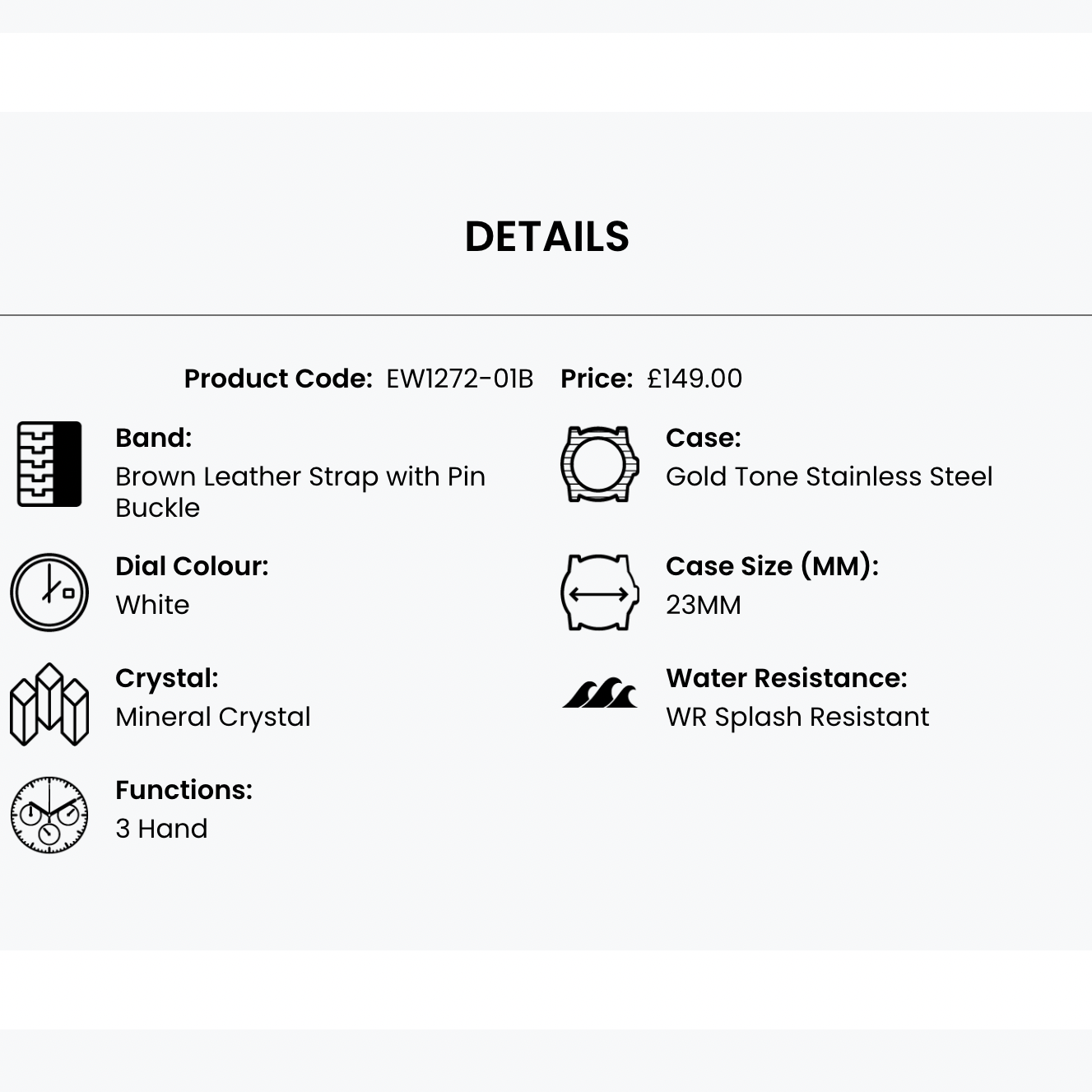 Citizen EW1272-01B Watch 3