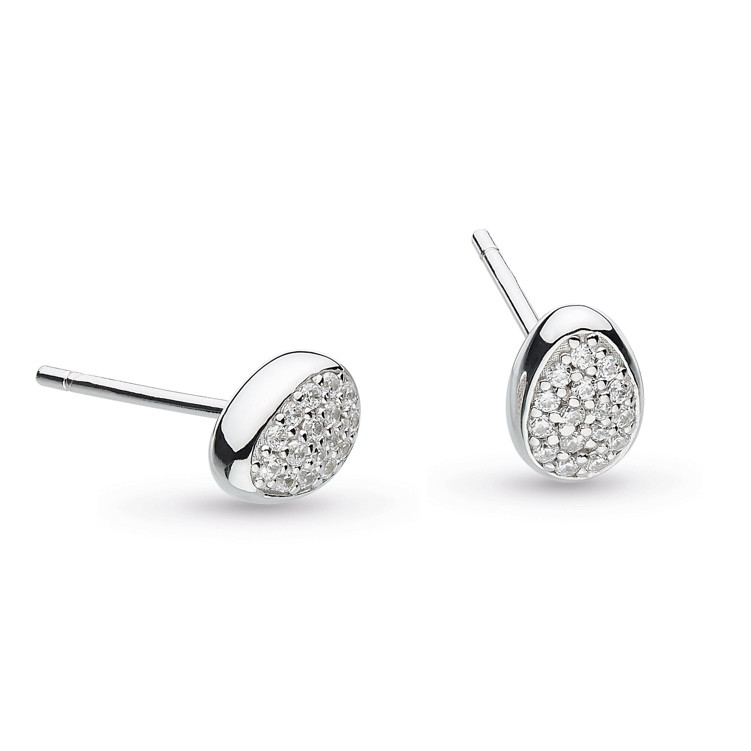 Kit Heath Coast Pebble Glisten Stud Earrings 1