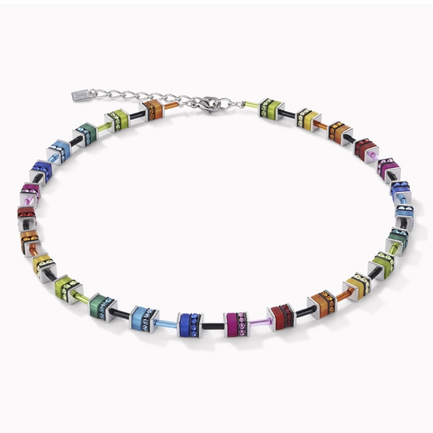 GeoCUBE® Polaris and Rhinestone Multicolour Necklace
