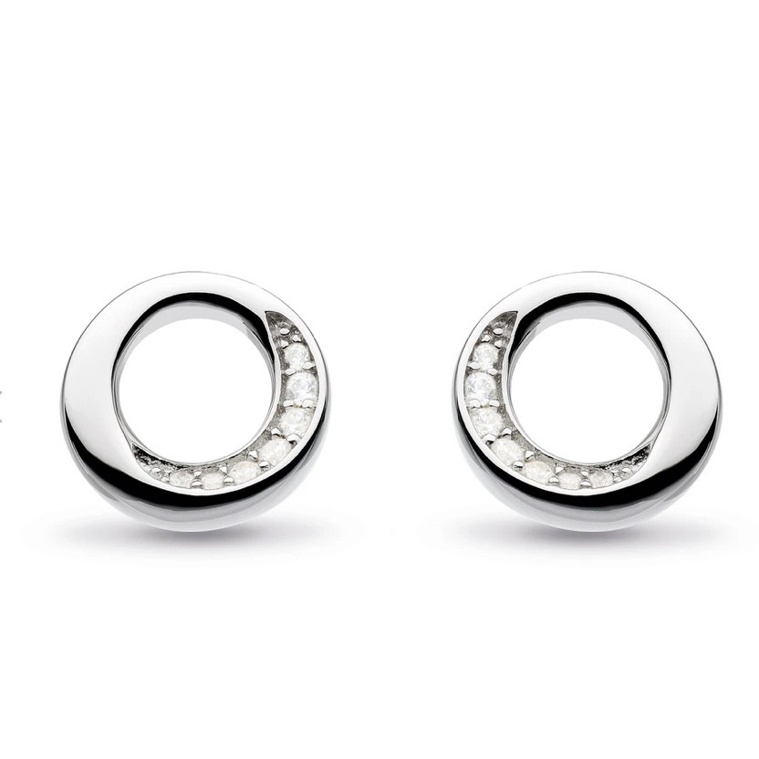 Kit Heath Bevel Cirque CZ Stud Earrings