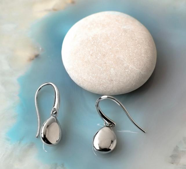 Kit Heath Pebble Droplet Drop Earrings 2