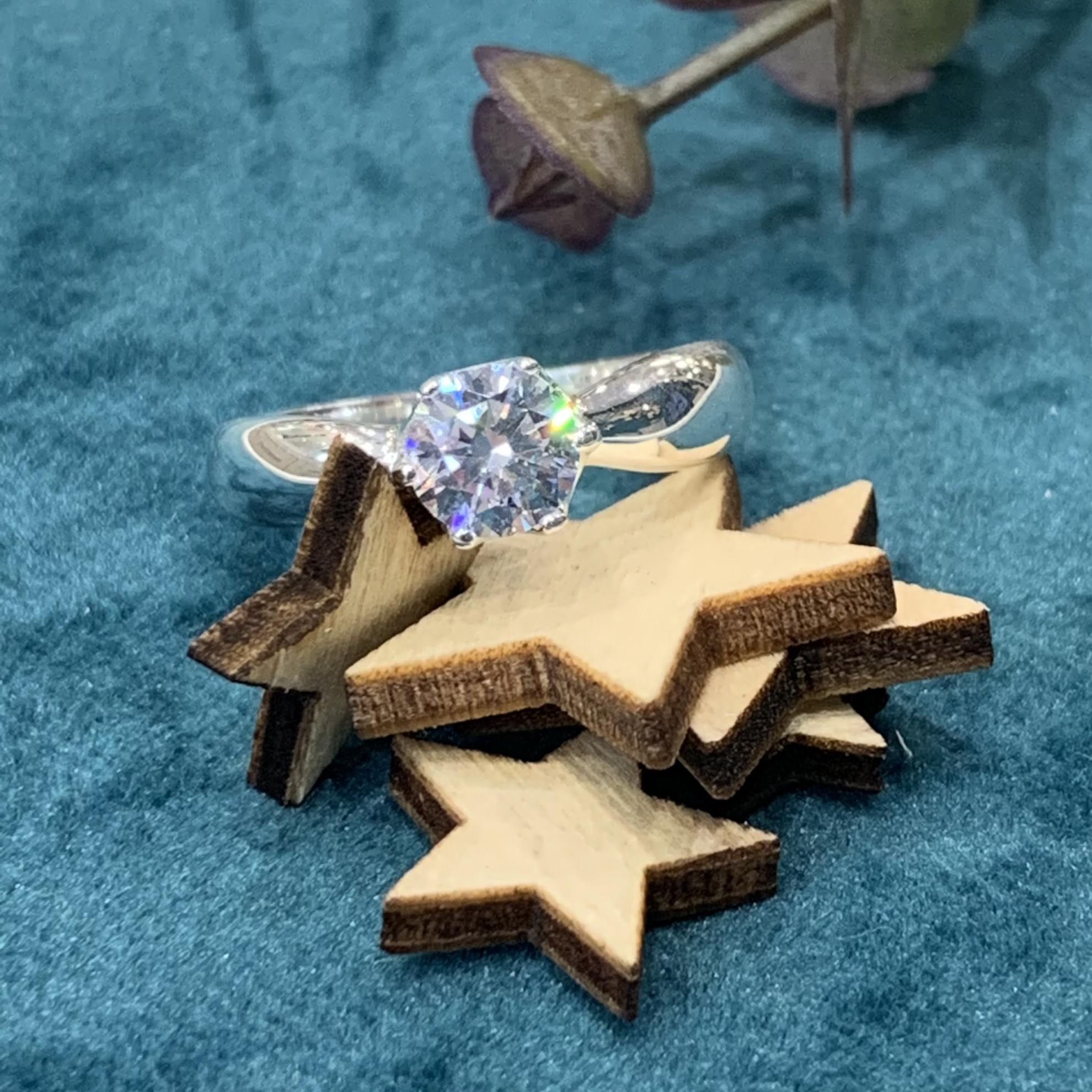 Silver Cubic Zirconia Ring 2