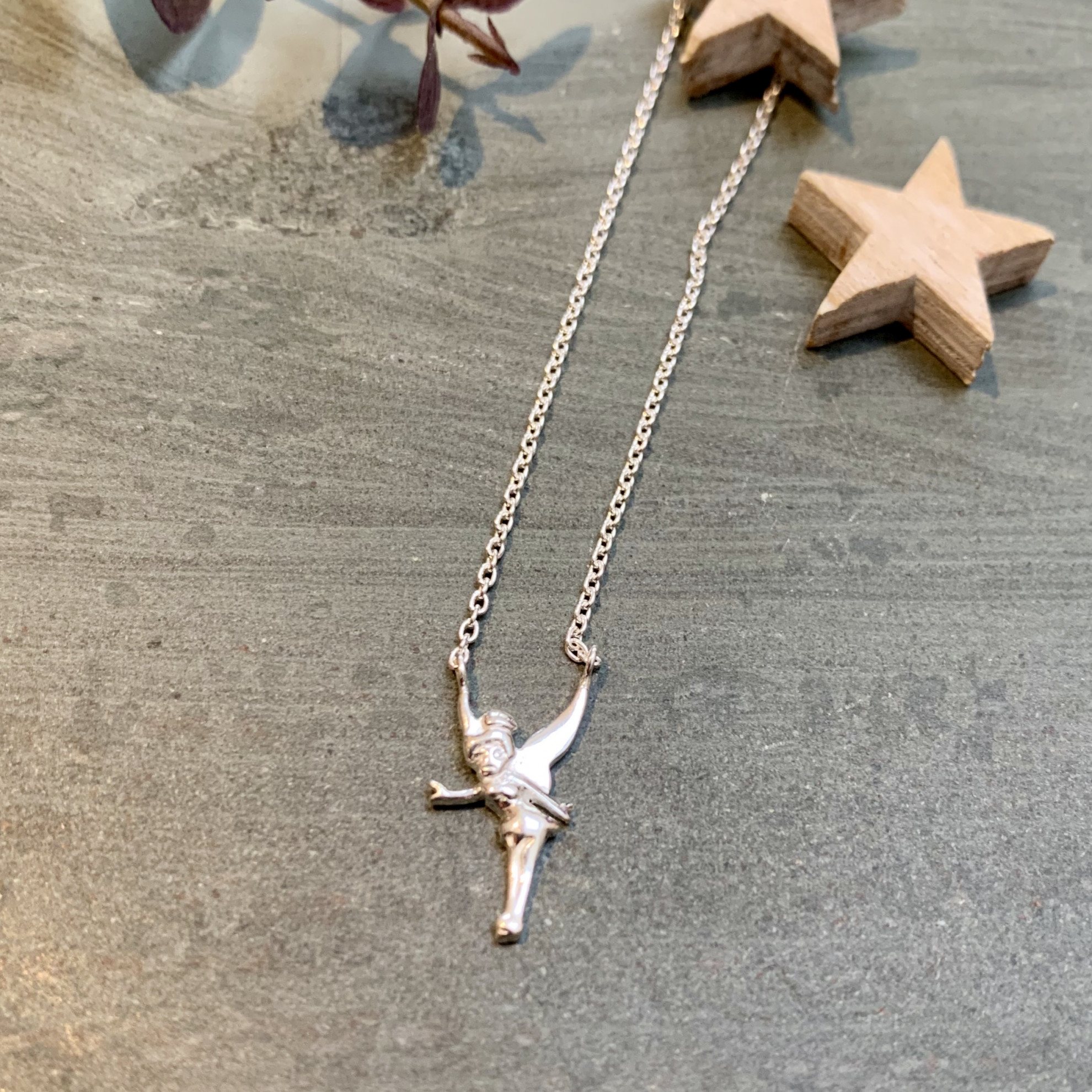 Silver Fairy 41-46cm Tinkerbell Necklace 2