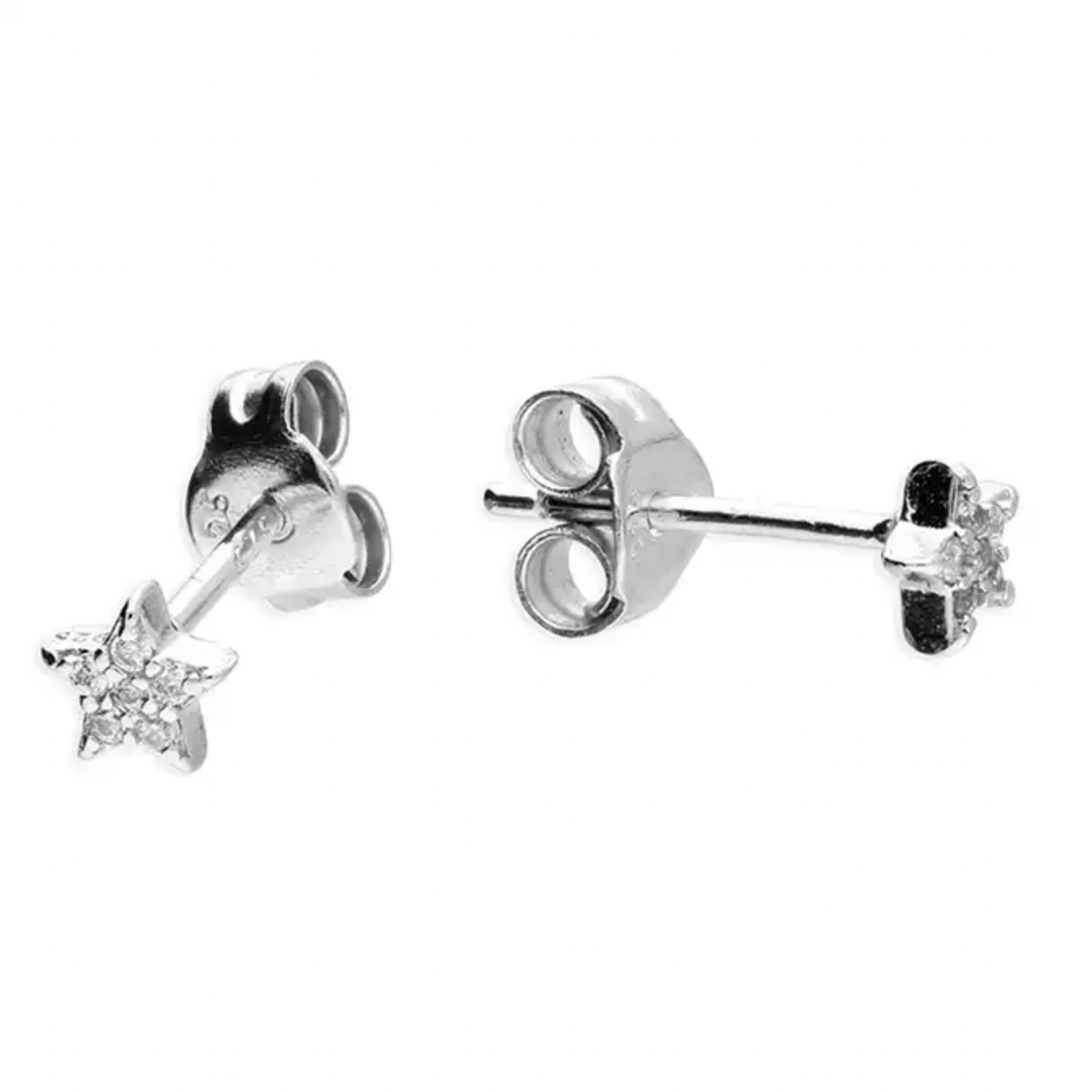 Small Cubic Zirconia Star Stud
