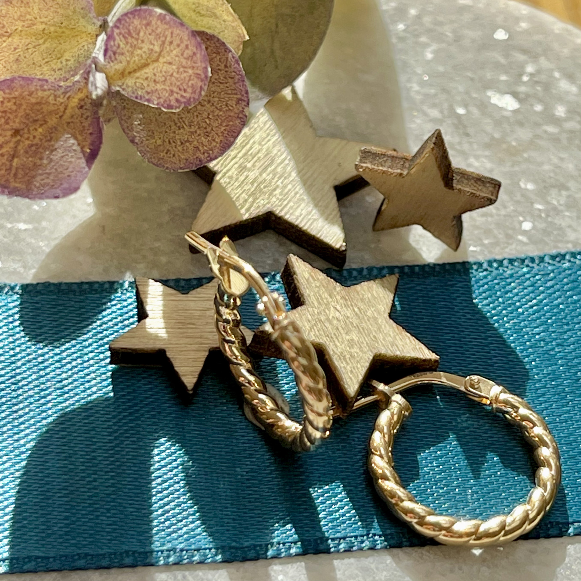 Sterling Silver 14mm Gold-Plated Lightweight Twisted Hoop 2