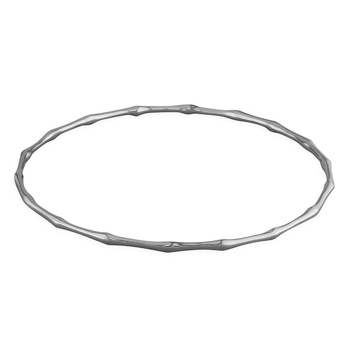 Sterling Silver Bamboo Slave Bangle 1