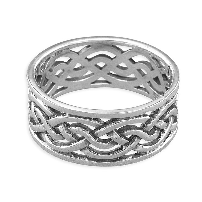 Silver Celtic Band Ring 1