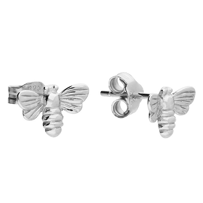 Silver Mini Bee Stud 1