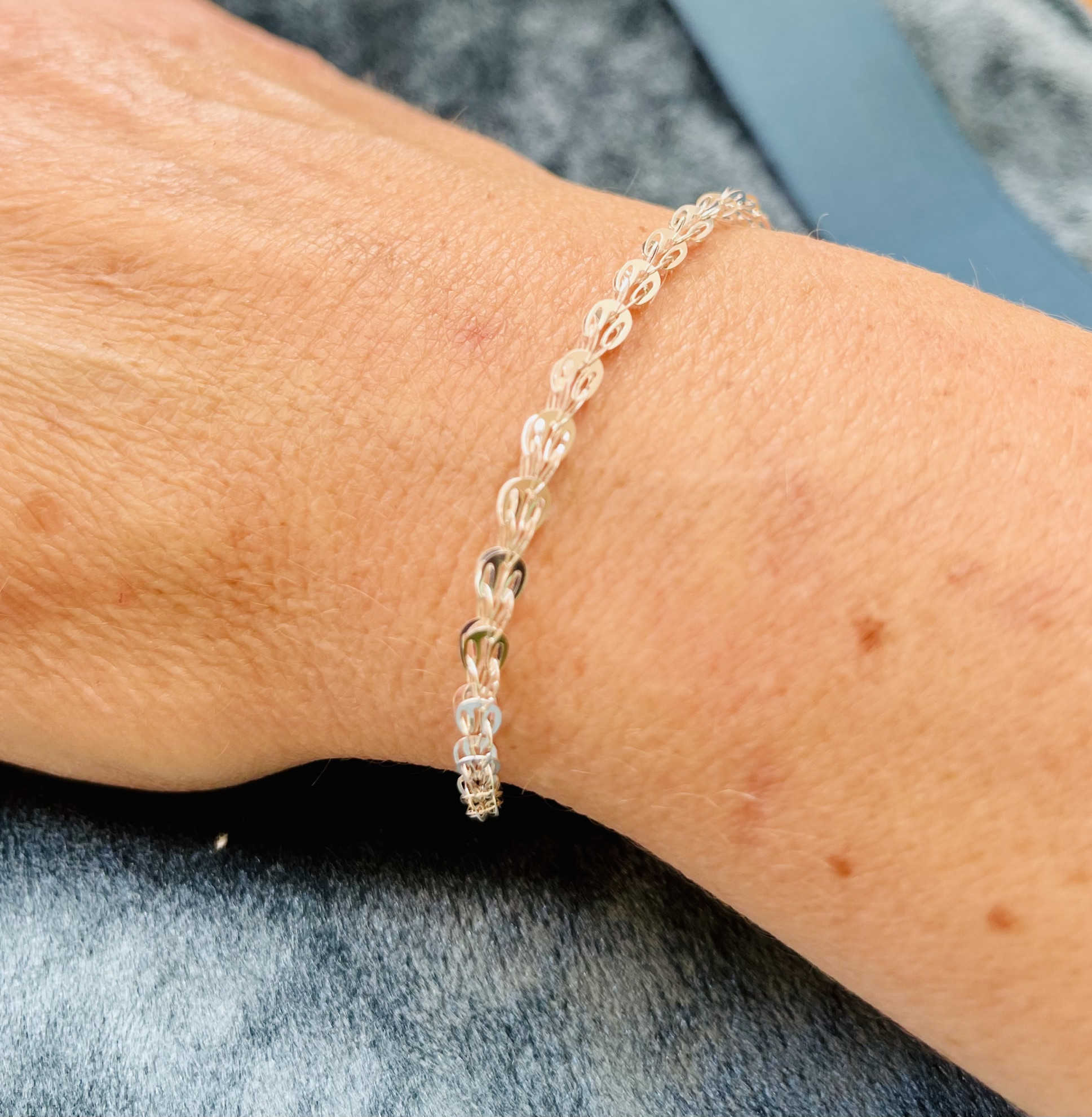 Sterling Silver Peacock Chain Bracelet 3