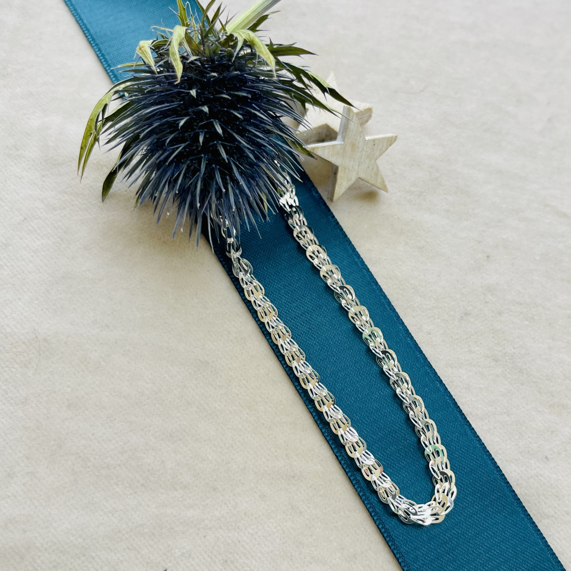 Sterling Silver Peacock Chain Bracelet 2