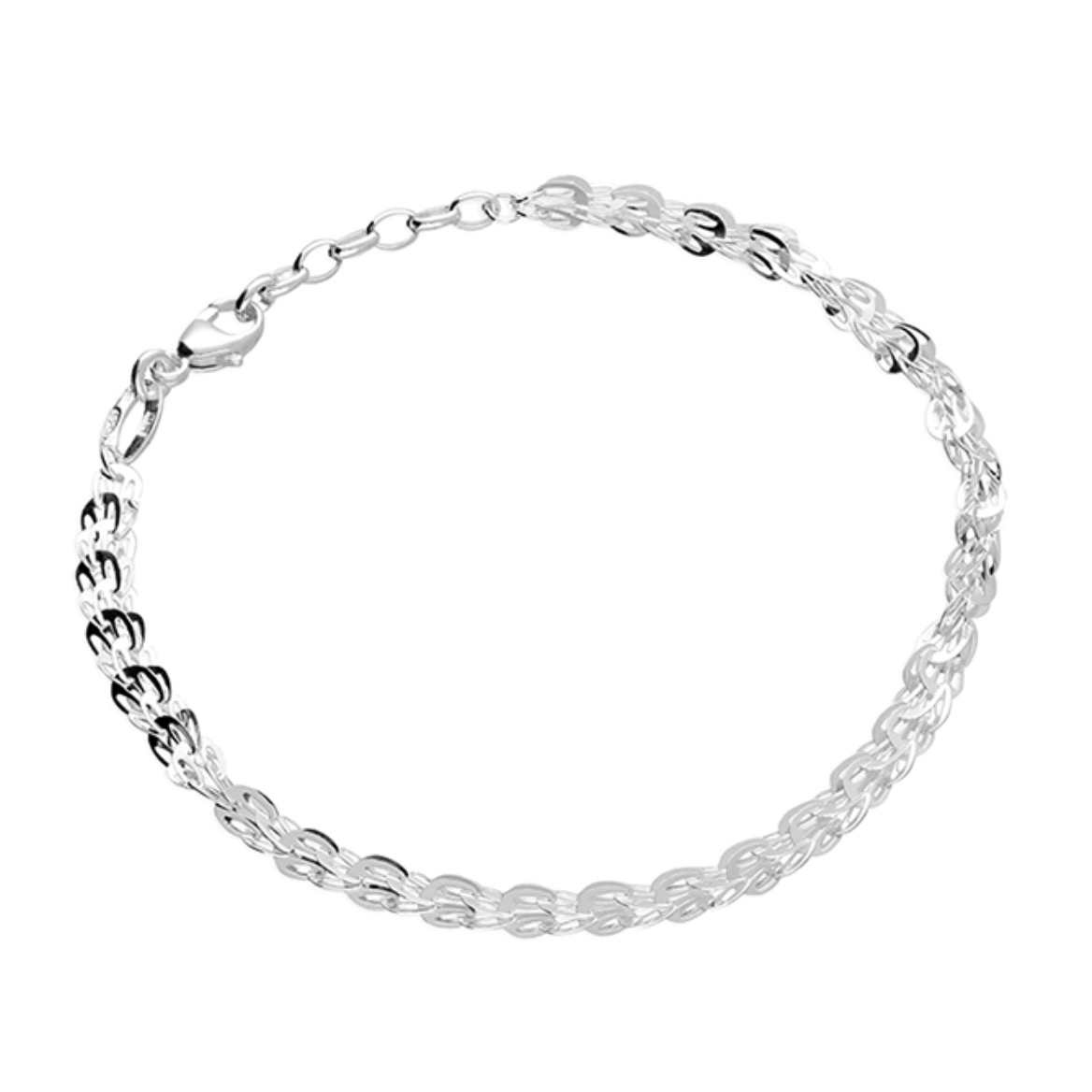 Sterling Silver Peacock Chain Bracelet