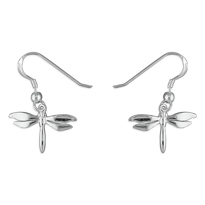 Sterling Silver Plain Dragonfly Hook-In Drop 1