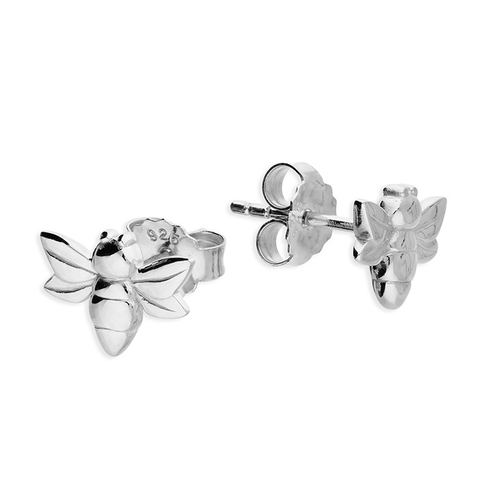Silver Small Baby Bee Stud 1